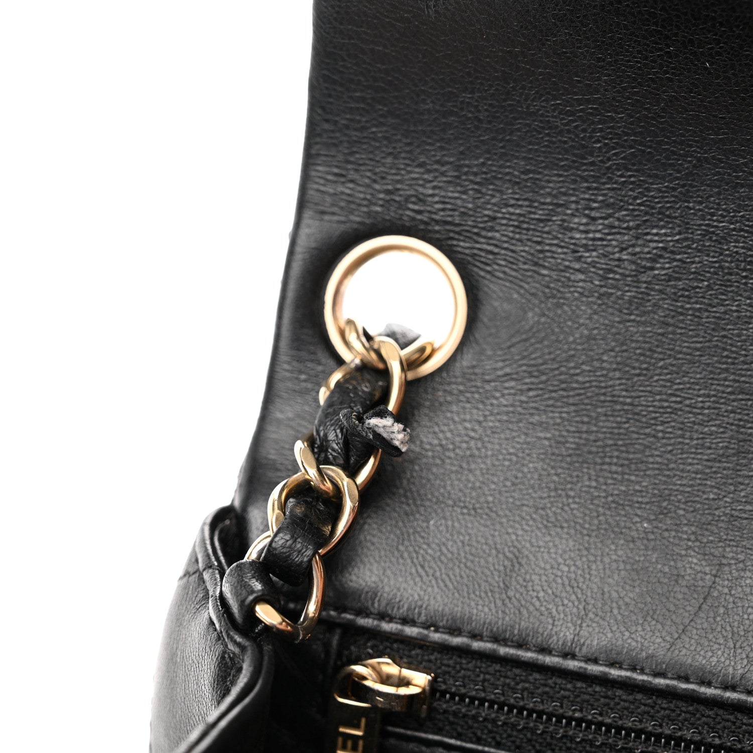 Chanel Lambskin Quilted Mini Square Flap Black 13 of 20