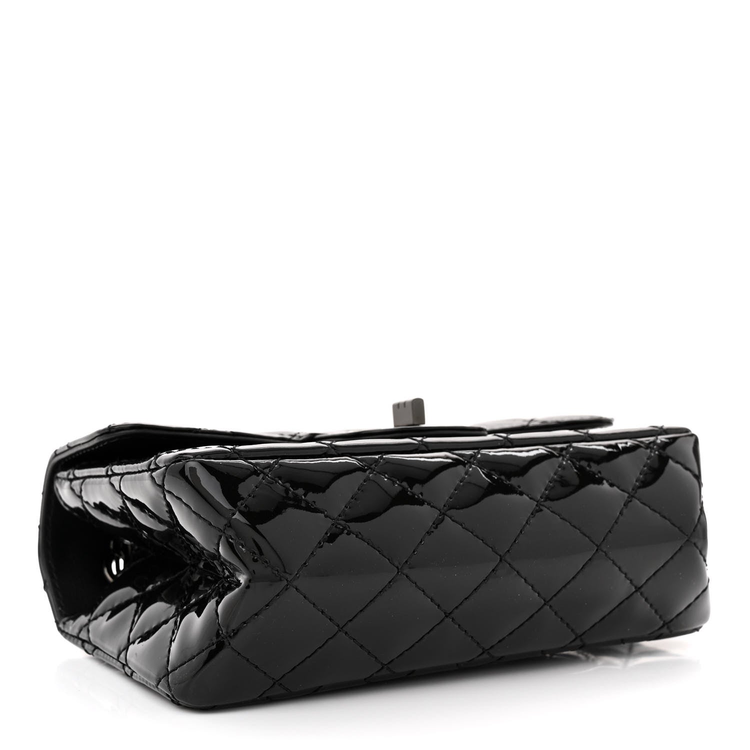 Chanel Patent Calfskin Quilted 2.55 Reissue Mini Flap So Black 4 of 12