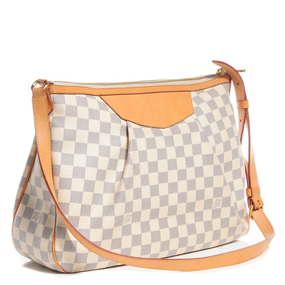 Louis Vuitton Damier Azur Siracusa MM 4 of 9