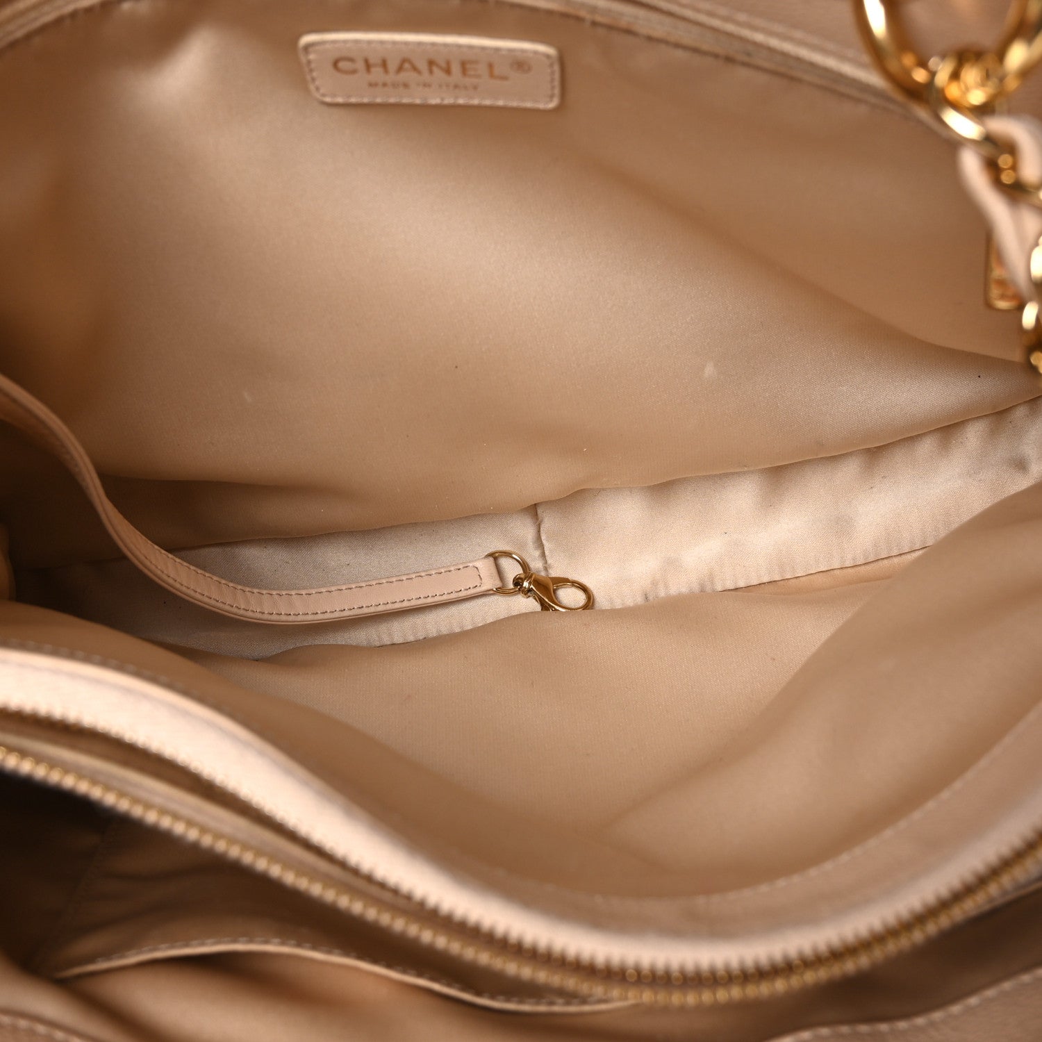 Chanel Caviar Quilted Grand Shopping Tote GST Beige Clair 6 of 13
