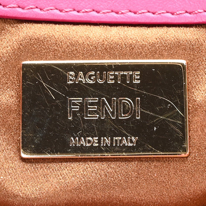 Fendi Sequin Paillettes Vitello Grace Sex and the City Baguette Ciclamino Pilar 6 of 11