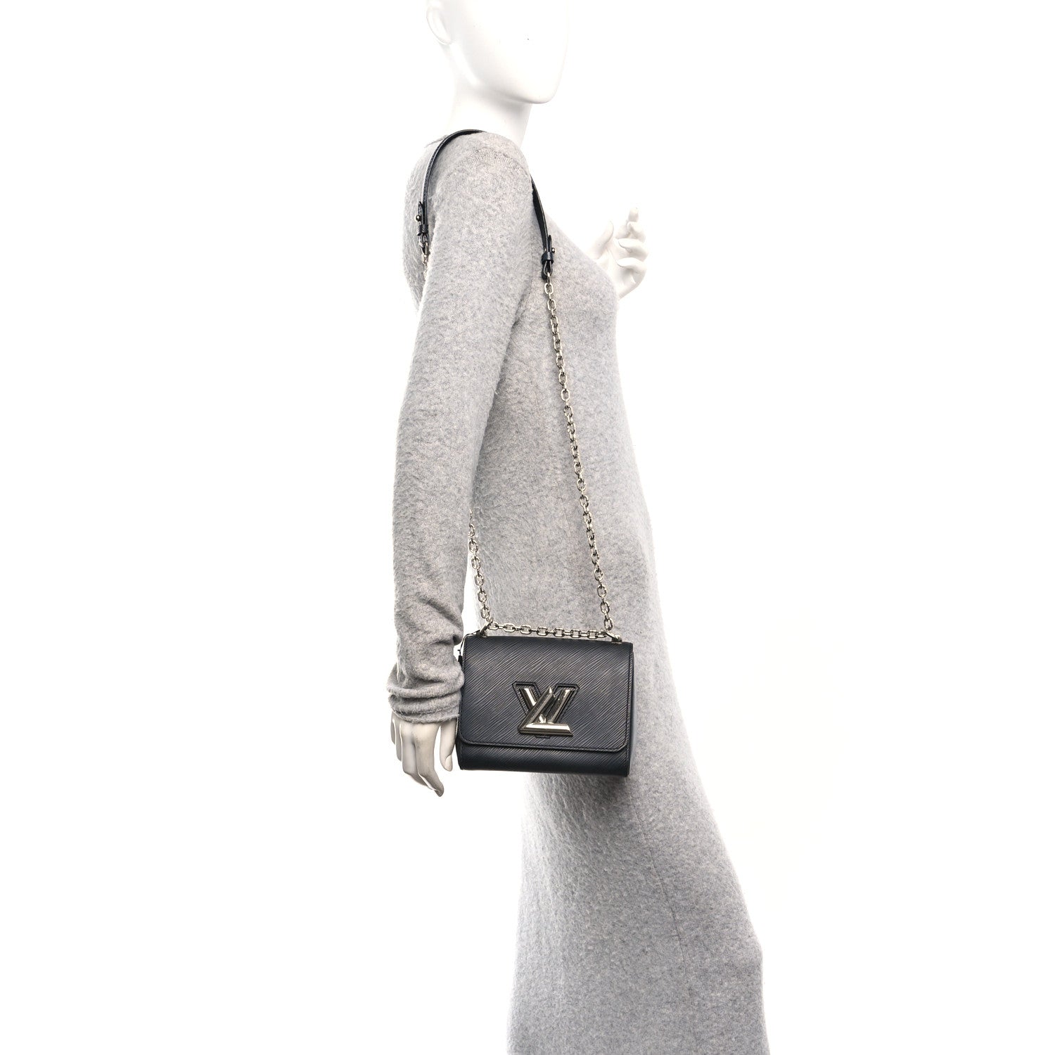 Louis Vuitton Epi Twist Shoulder Bag PM Black 2 of 9