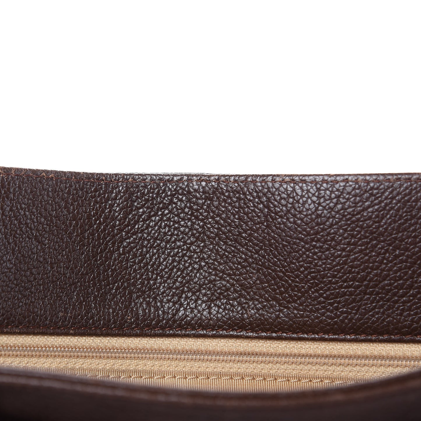Calfskin Cerf Executive Shopper Tote Brown