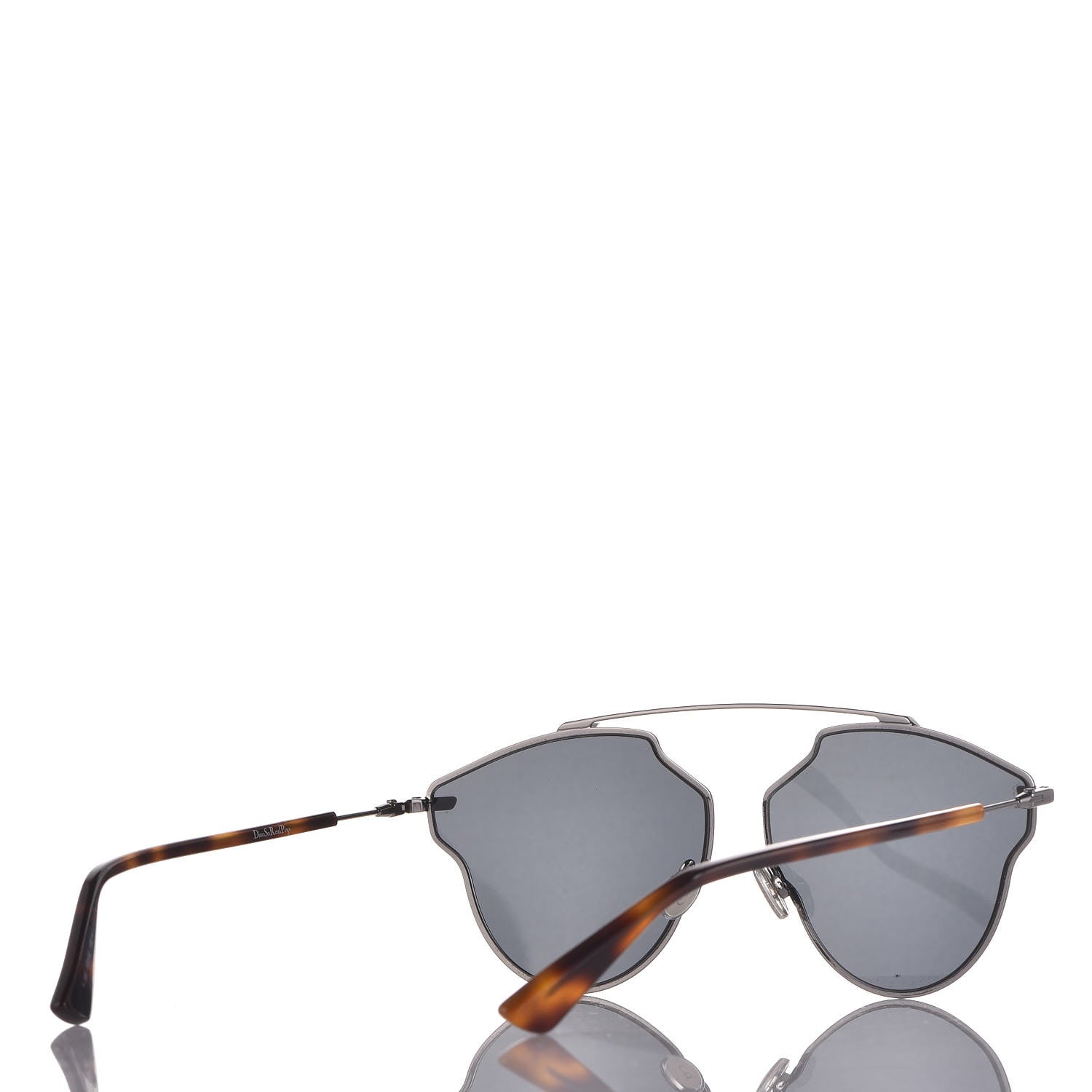 Christian Dior So Real Pop Sunglasses Dark Ruthenium Grey Havana 4 of 9