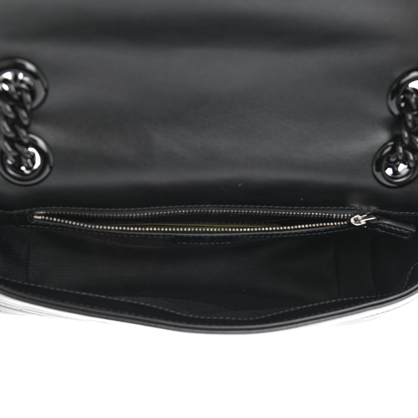 Calfskin Matelasse Monochrome Small GG Marmont Shoulder Bag Black