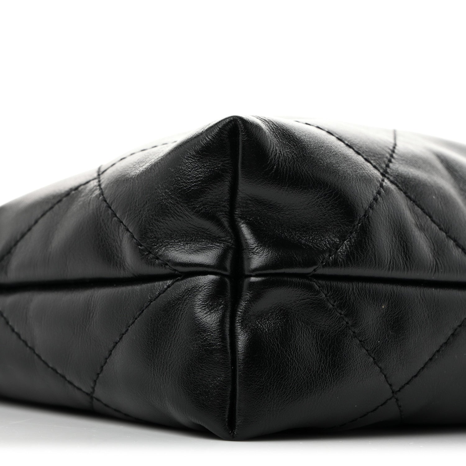 Chanel Shiny Calfskin Quilted Small Chanel 22 Black 10 of 13