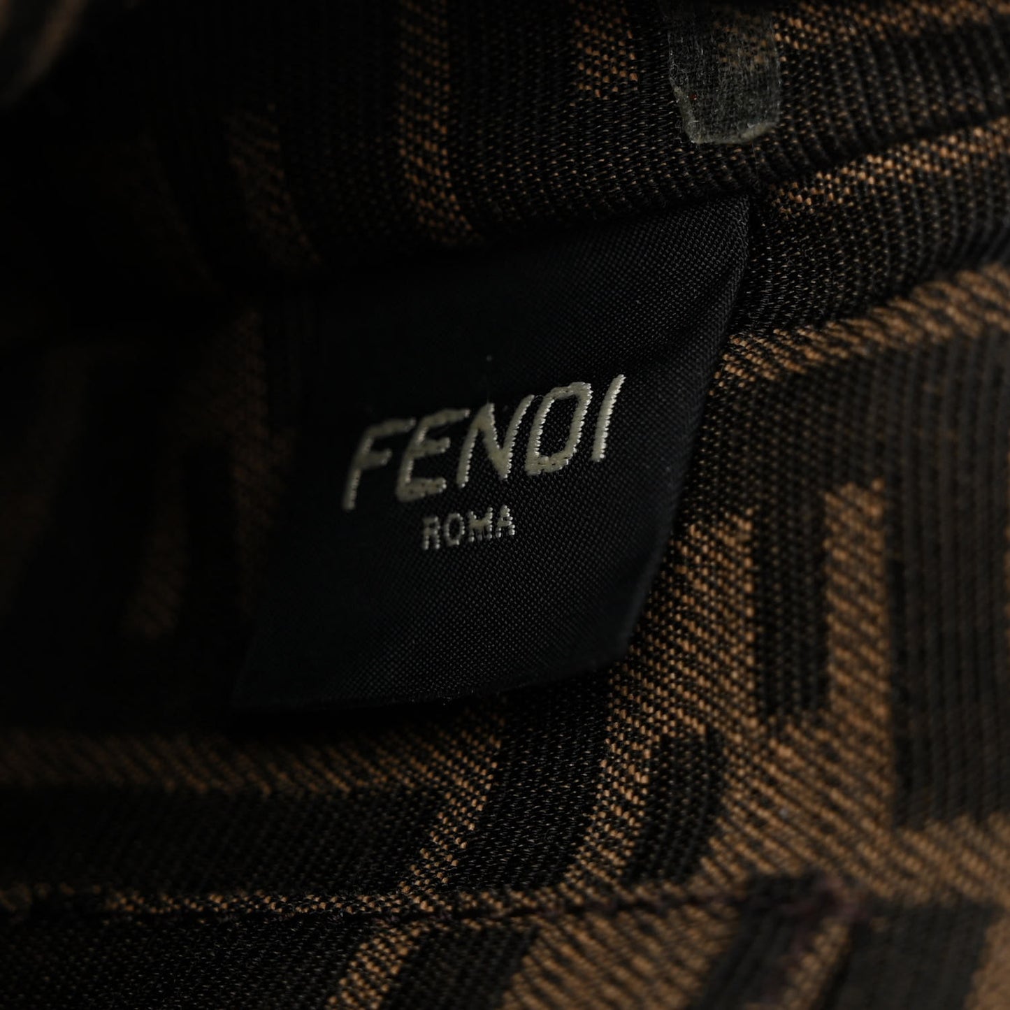 Fabric Jacquard FF 1974 Mini Baguette Tobacco Moro Black