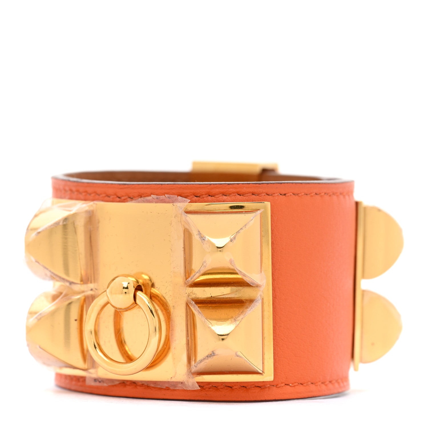 Hermes Epsom Collier de Chien CDC Bracelet S Orange 1 of 8