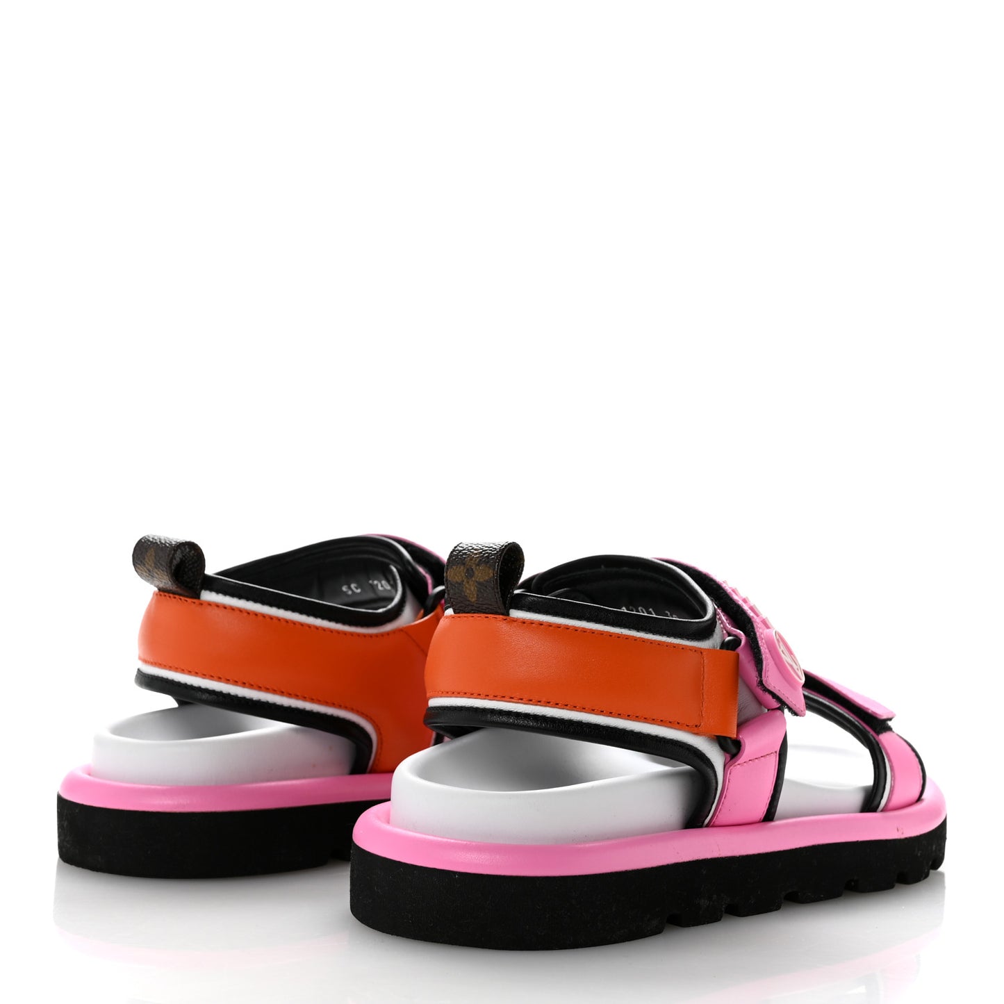 Calfskin Pool Pillow Flat Comfort Sandals 38 Rose Pop Pink