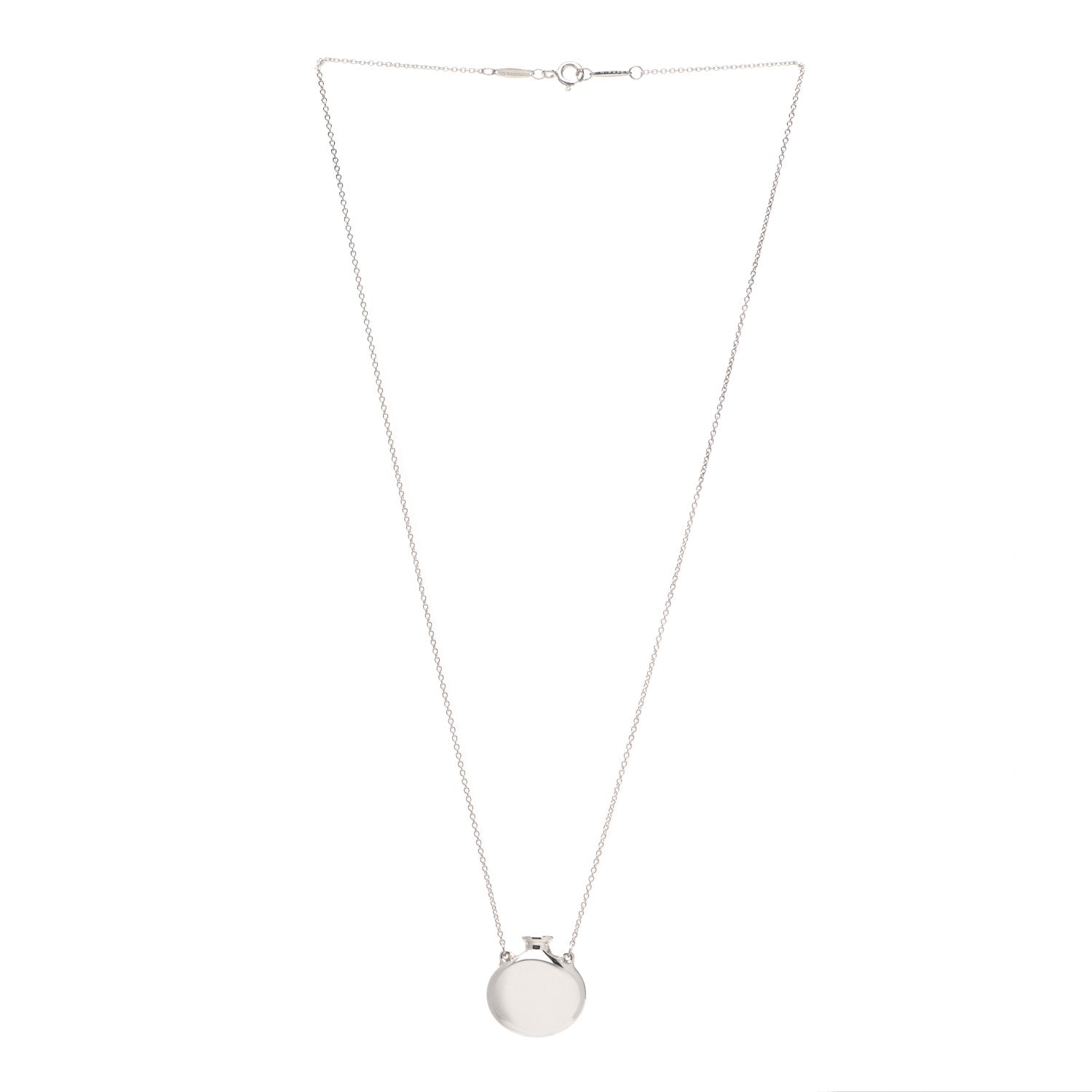 Tiffany Sterling Silver Elsa Peretti Bottle Pendant Necklace 3 of 8