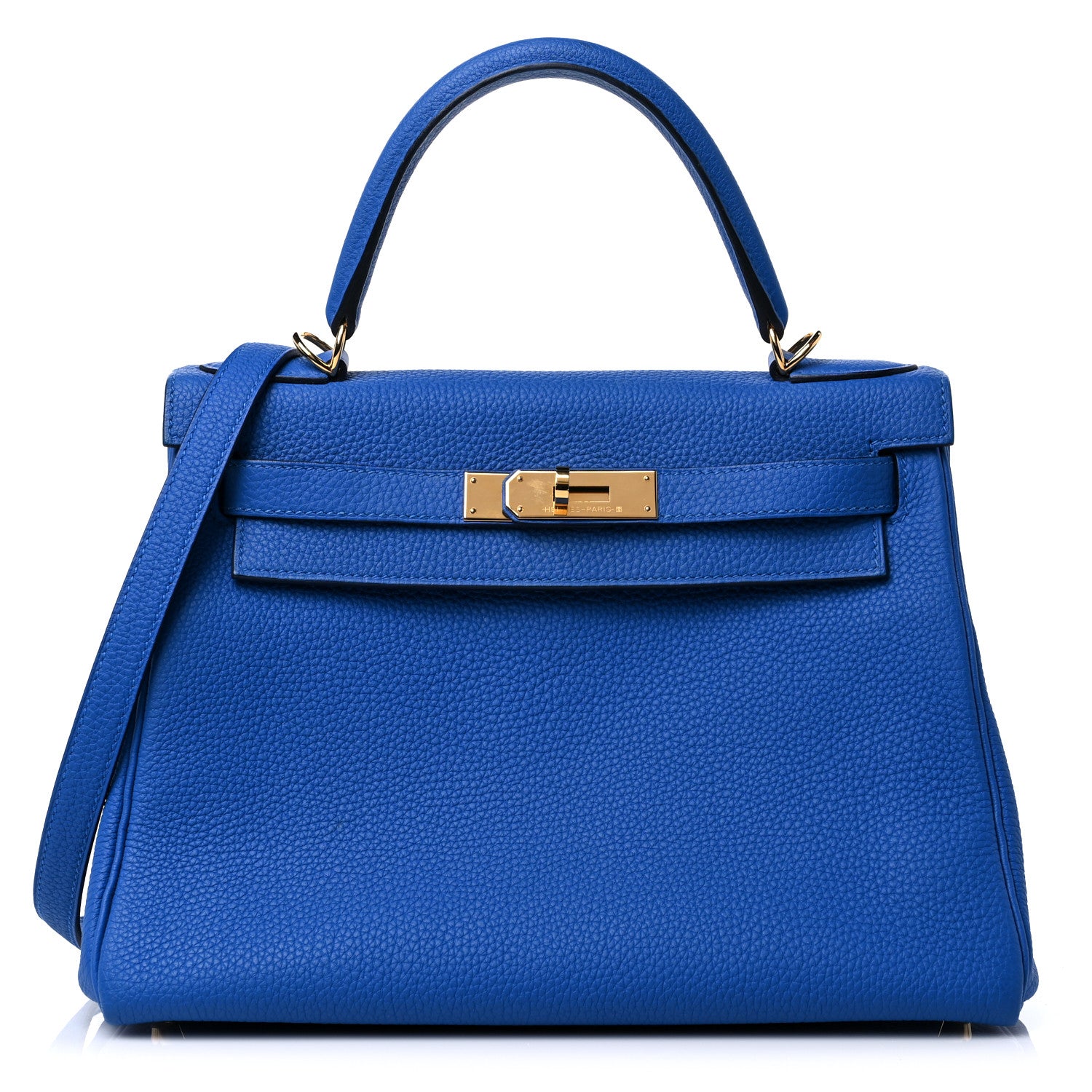 Hermes Togo Kelly Retourne 28 Bleu Zellige 1 of 11