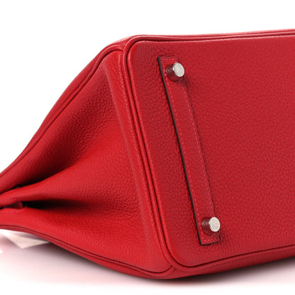 Hermes Togo Verso Birkin 30 Rouge Vif Rouge H 9 of 13