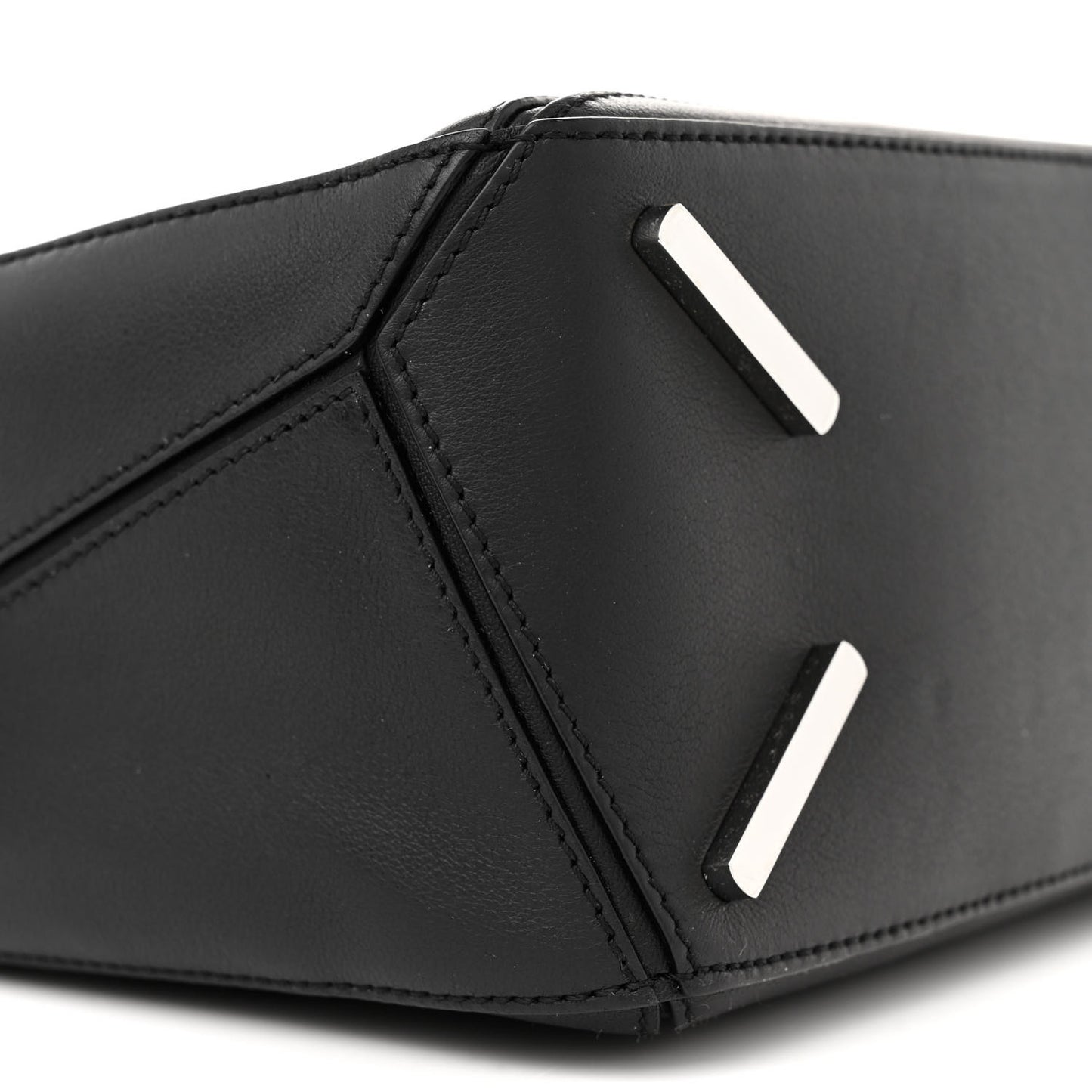 Calfskin Small Puzzle Bag Black