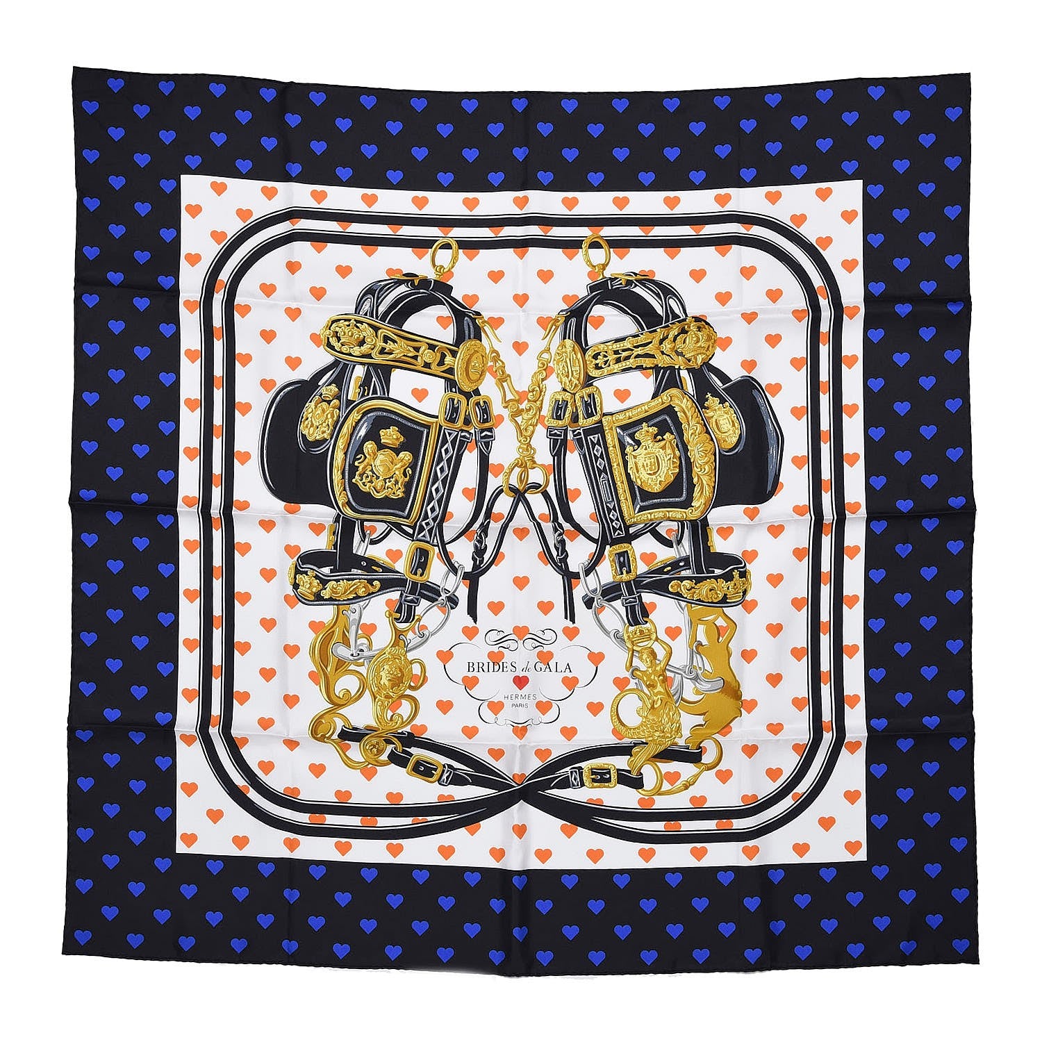 Hermes Silk Brides De Gala Love Scarf 90 1 of 5