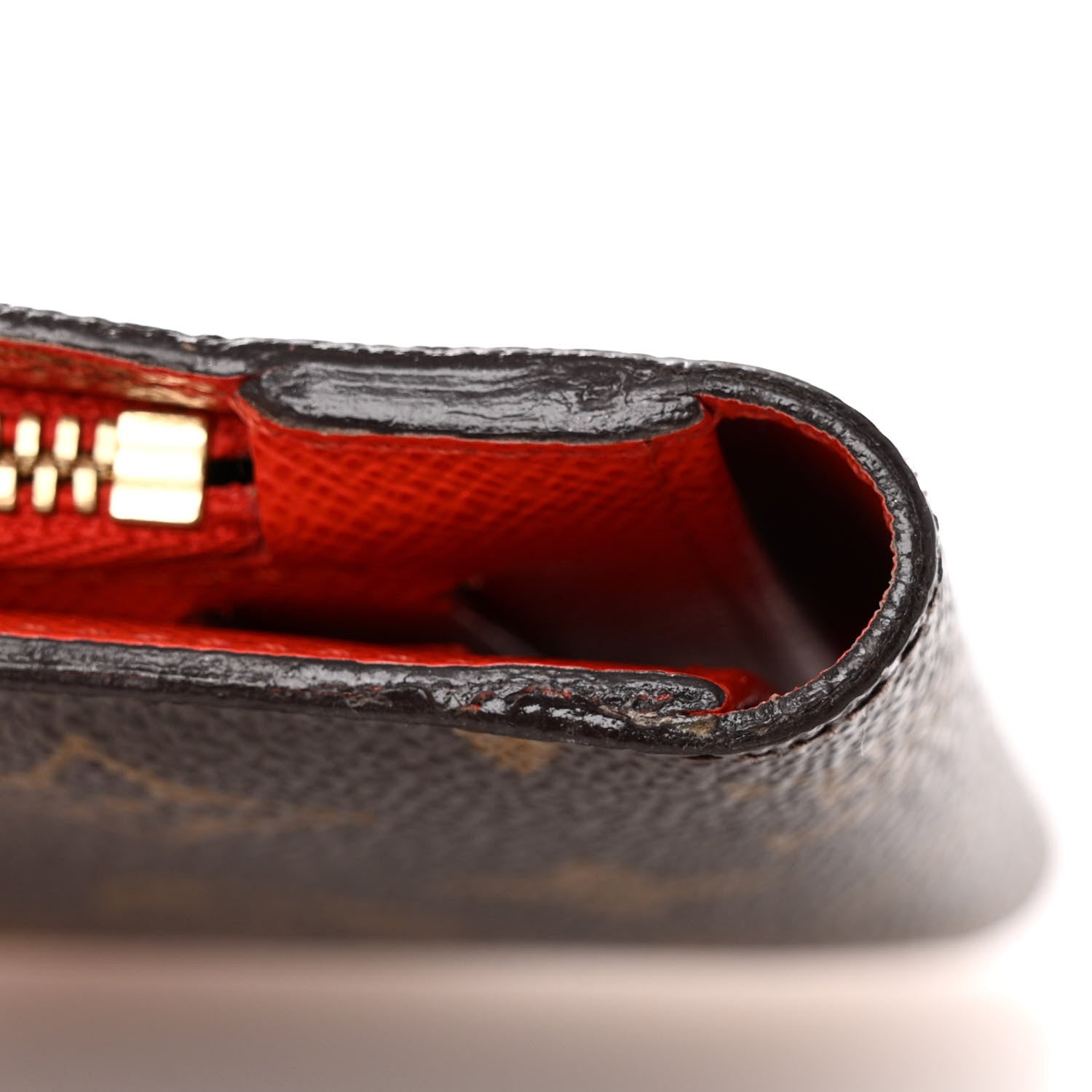 Louis Vuitton Monogram Insolite Coin Purse Wallet Red 10 of 11