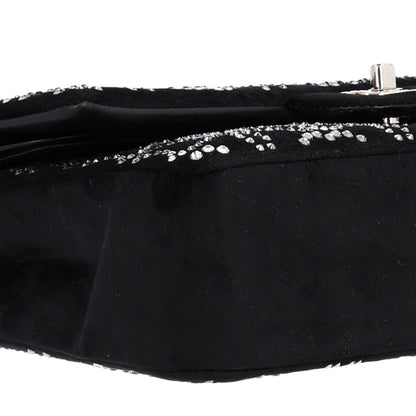 Chanel Velvet Crystal Medium Double Flap Black 9 of 11