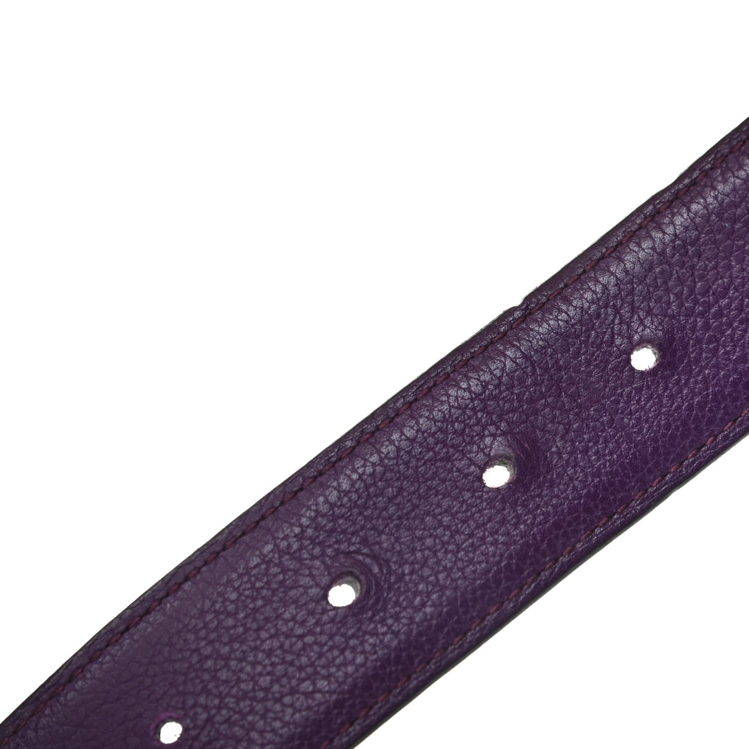 Hermes Box Togo 24mm Belt Strap 95 Violet Raisin 4 of 6