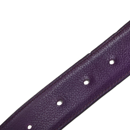 Hermes Box Togo 24mm Belt Strap 95 Violet Raisin 4 of 6