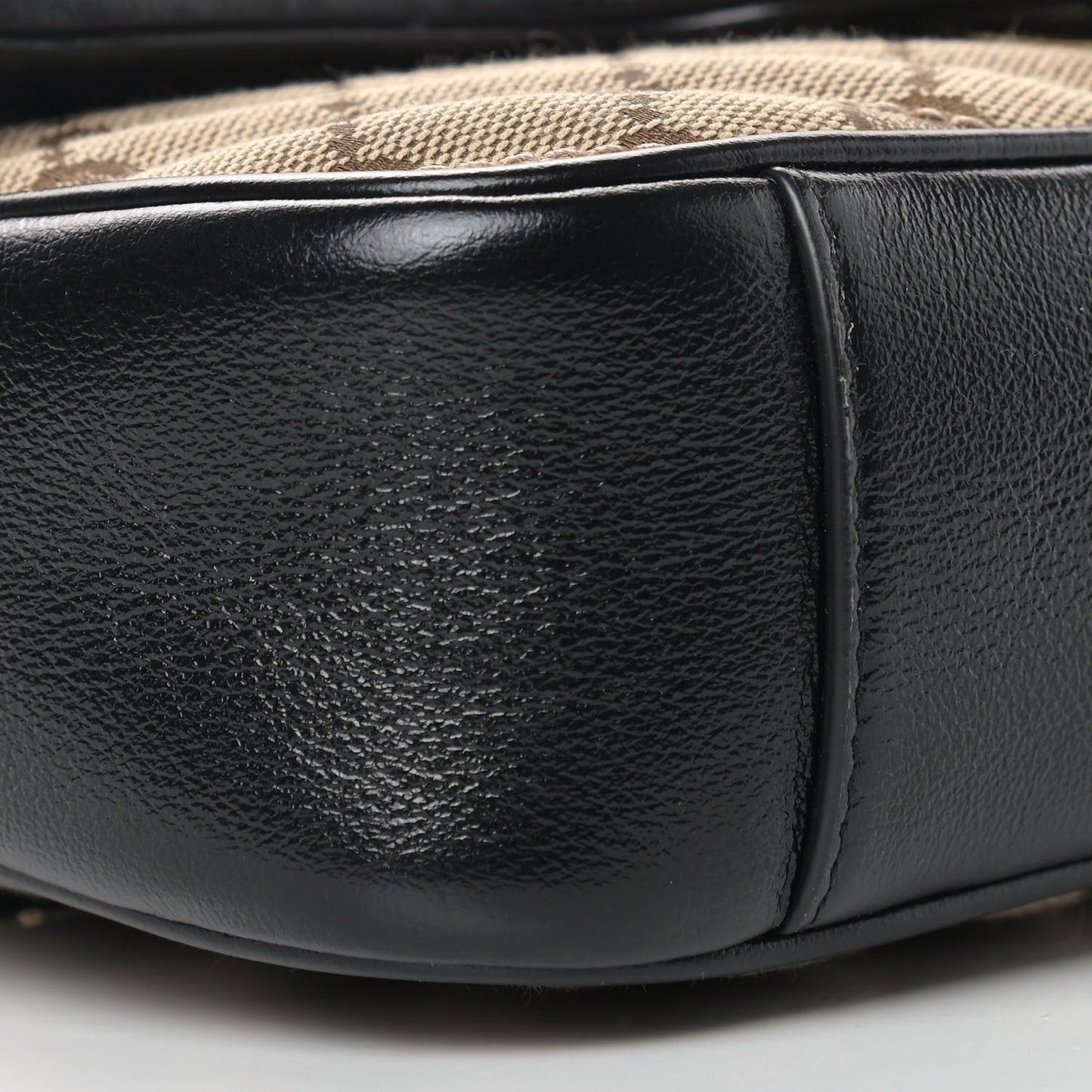 Monogram Matelasse Diagonal Mini GG Marmont Shoulder Bag Beige Black