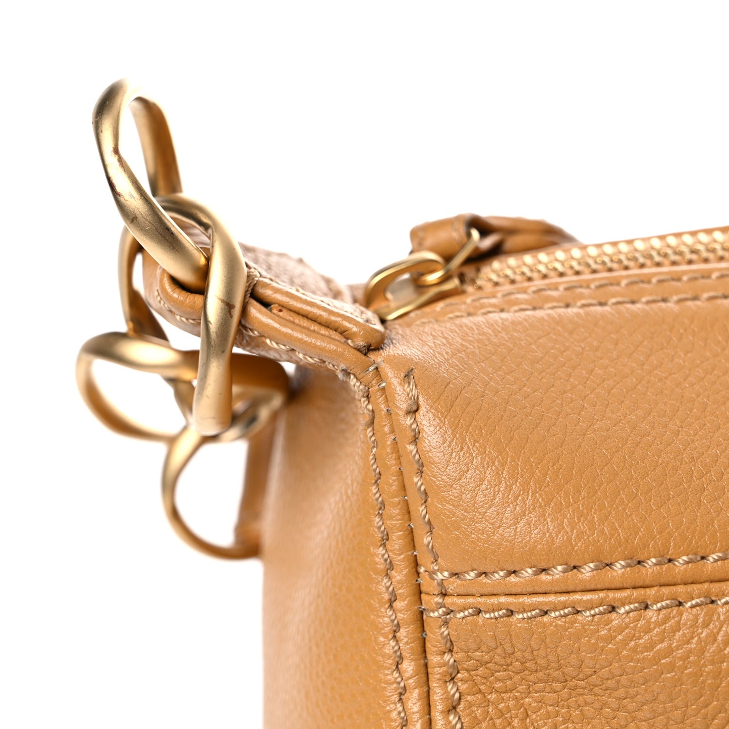 Caviar CC Chain Shoulder Bag Beige