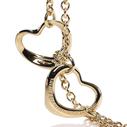 Tiffany 18K Yellow Gold Elsa Peretti 3 Open Heart Bracelet 4 of 4
