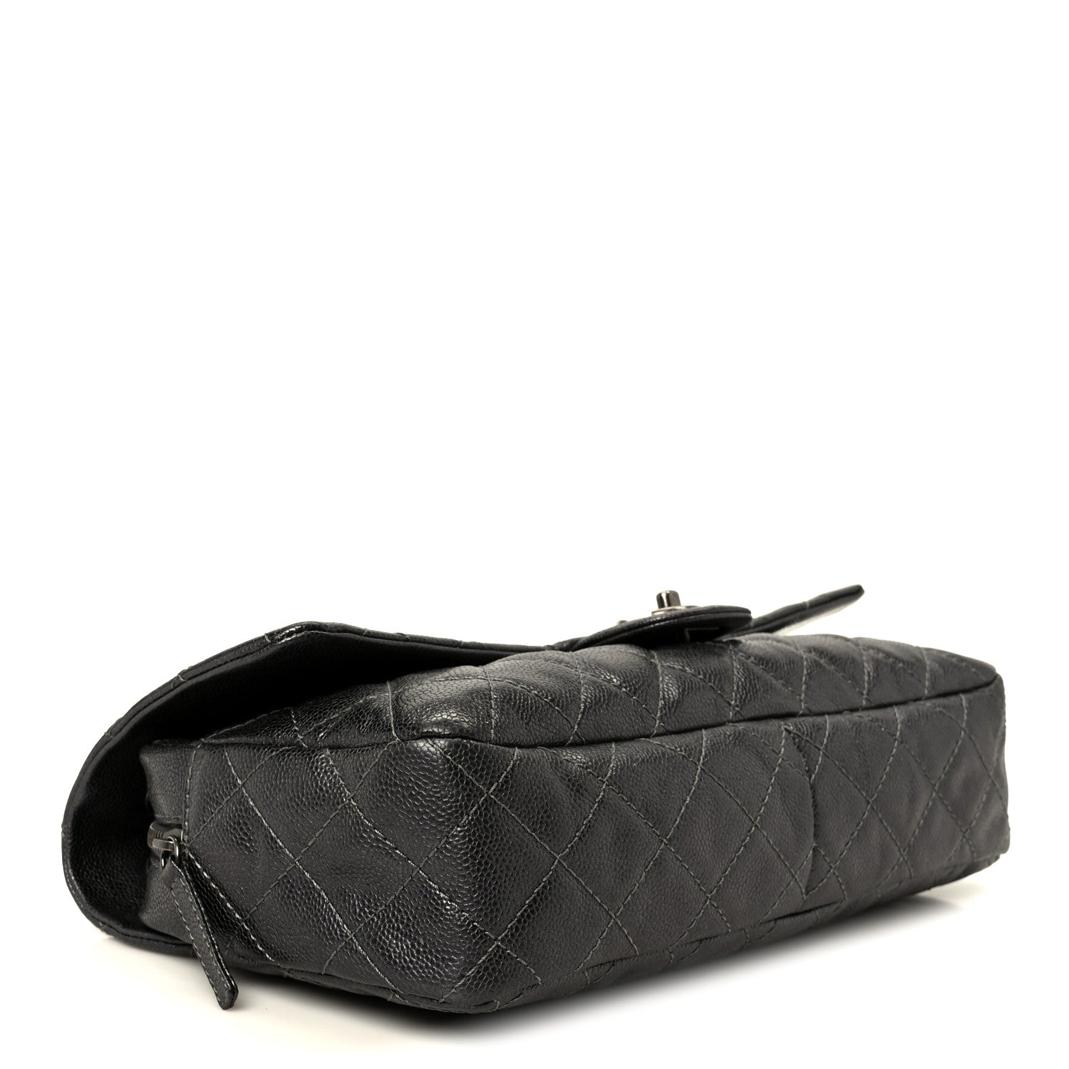 Chanel Iridescent Caviar Quilted Large Chic Flap Grey 3 of 11