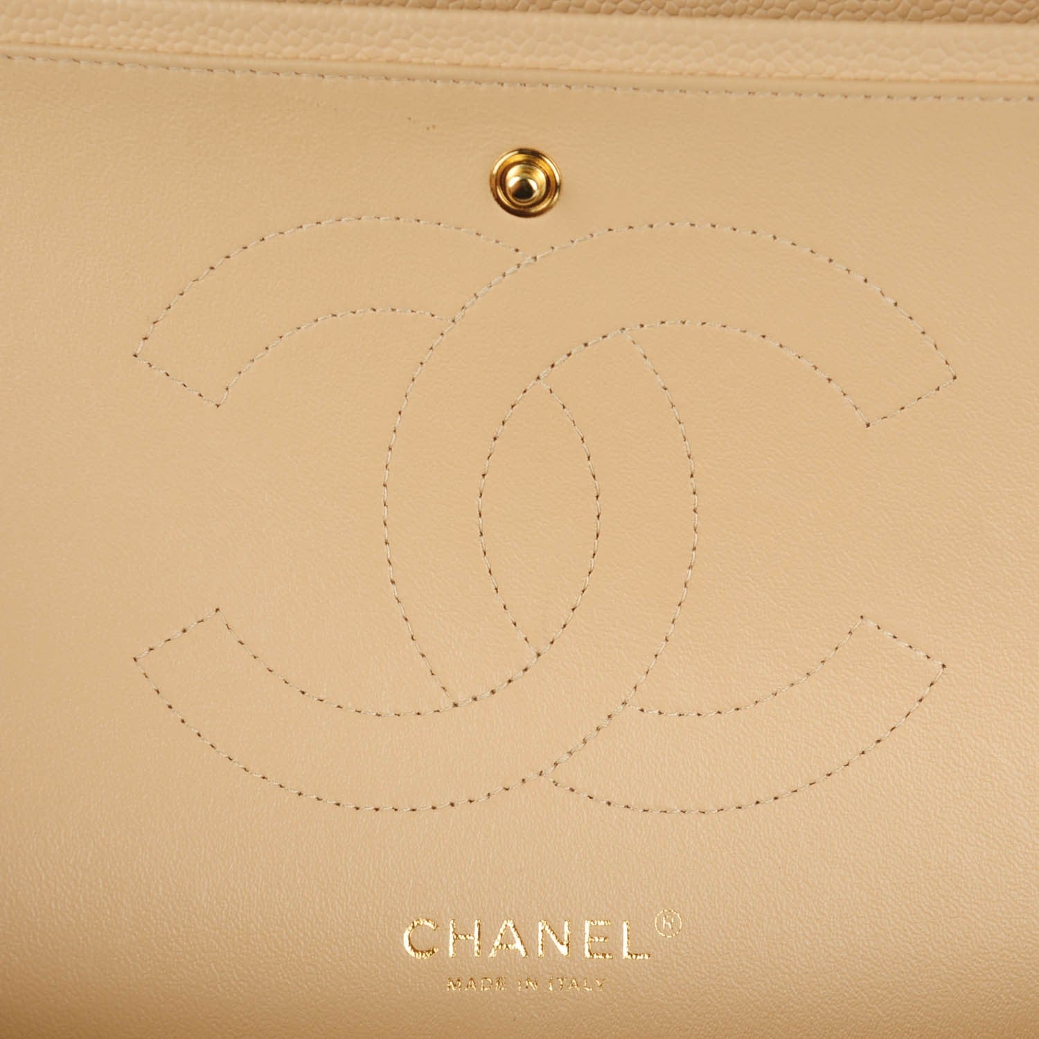 Chanel Caviar Quilted Jumbo Double Flap Beige Clair 8 of 9
