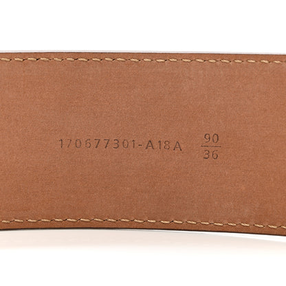 Fendi Vitello Grace FF 1974 Embossed Belt 90 36 Moresco 3 of 5