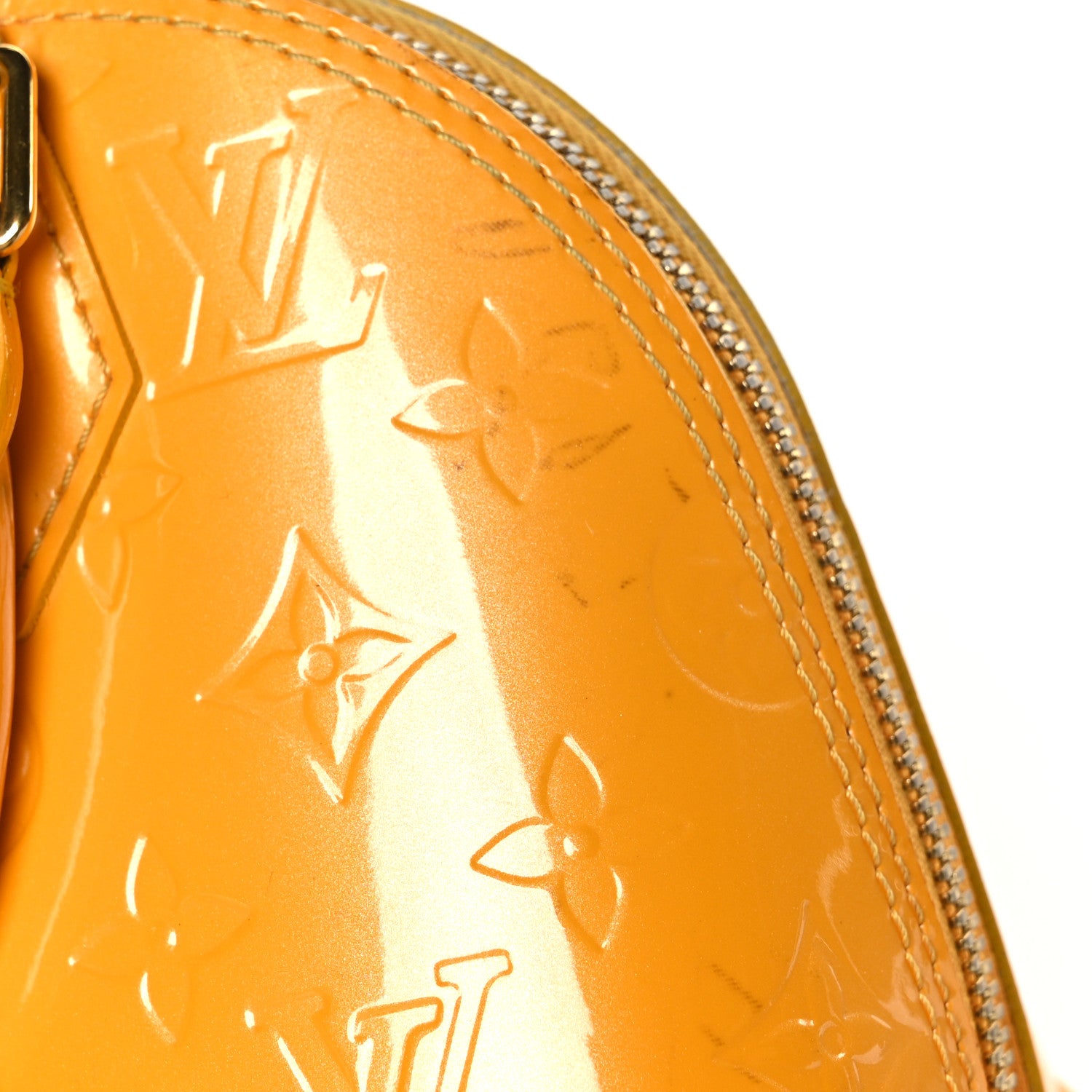 Louis Vuitton Vernis Alma BB Jaune Passion 8 of 9