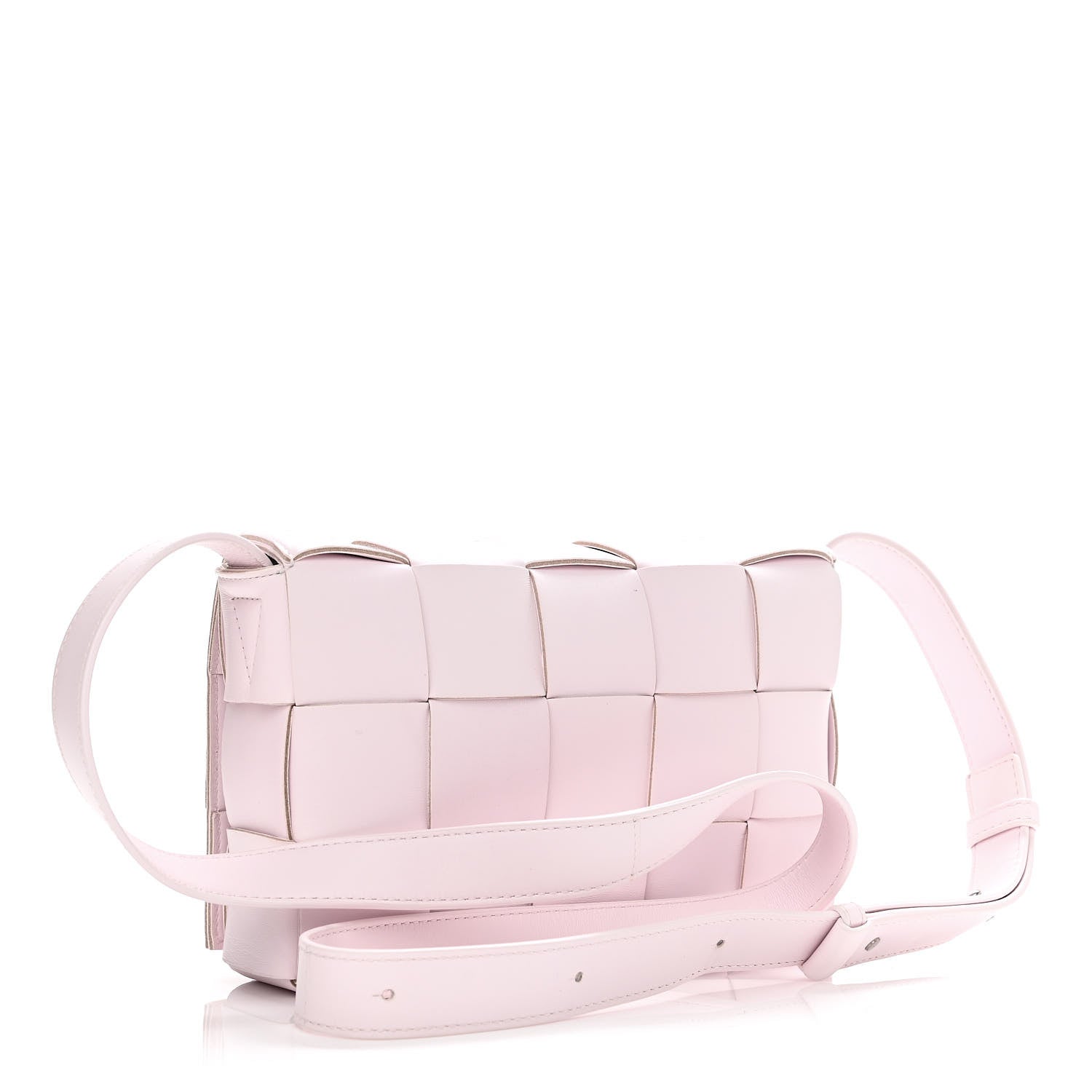 Bottega Veneta Lambskin Maxi Intrecciato Cassette Crossbody Bag Bliss Washed 3 of 10
