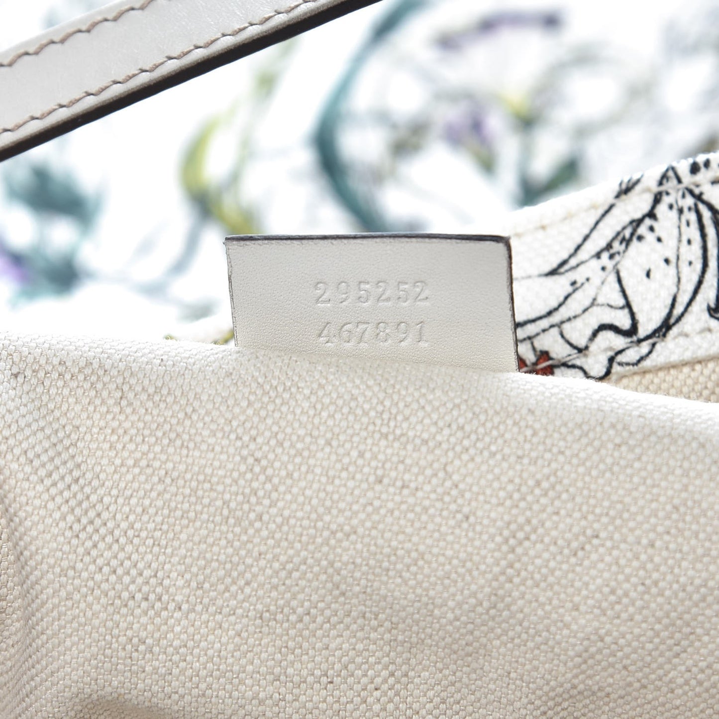 Canvas Flora Infinity Large Tote White