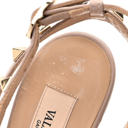 Valentino Garavani Patent Nappa Rockstud Ankle Strap 100mm Pumps 37.5 Black Poudre 10 of 12