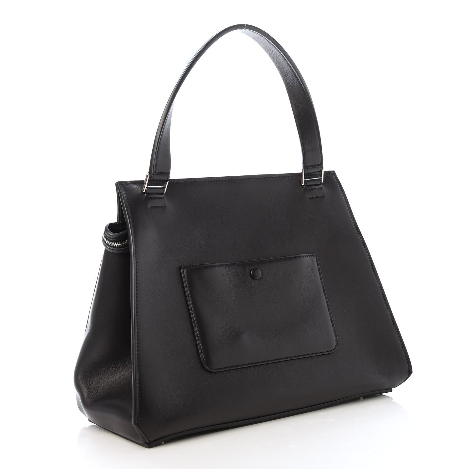 Celine Calfskin Medium Bi-Color Edge Shoulder Bag Almond 3 of 10