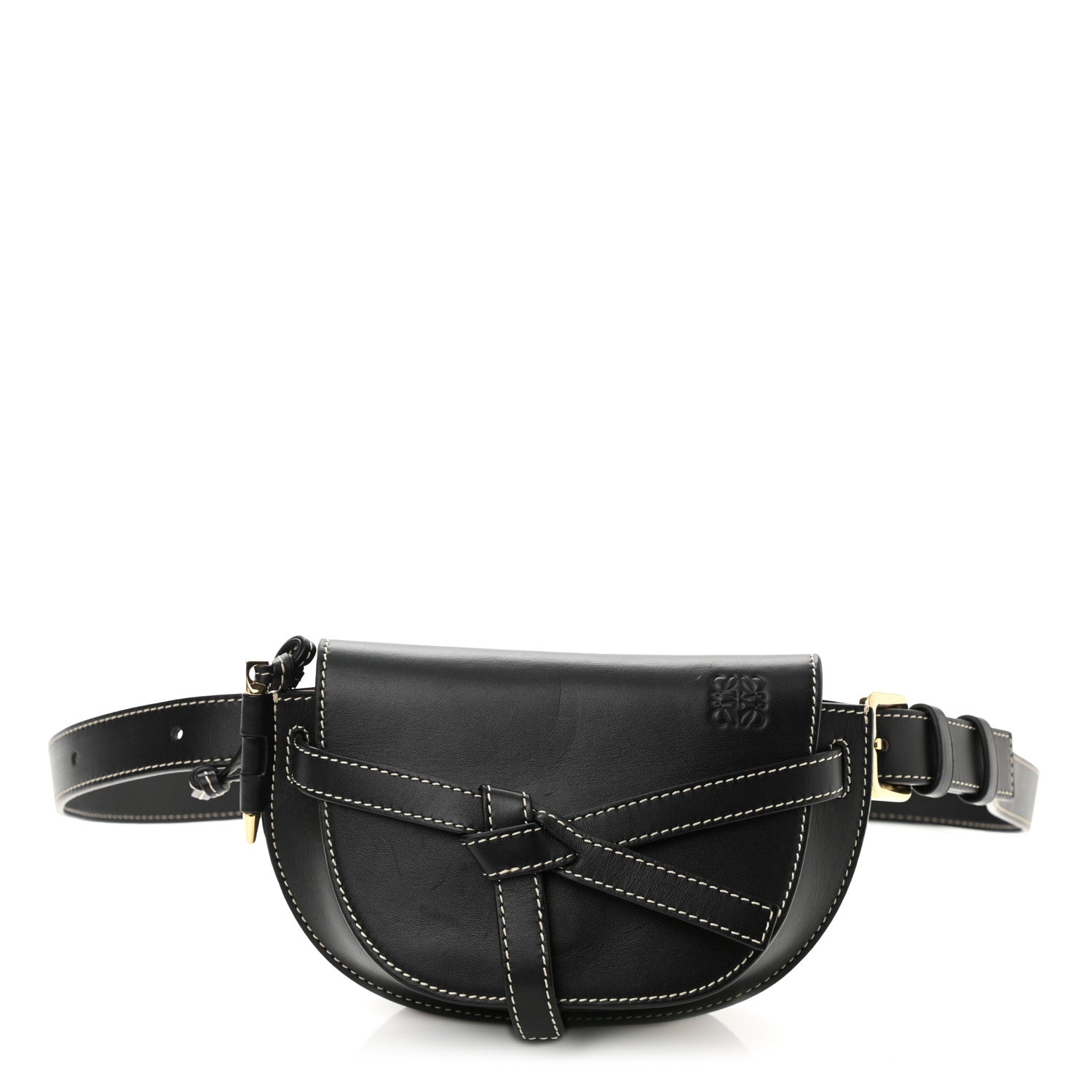 Loewe Calfskin Mini Gate Belt Bag Black 1 of 7