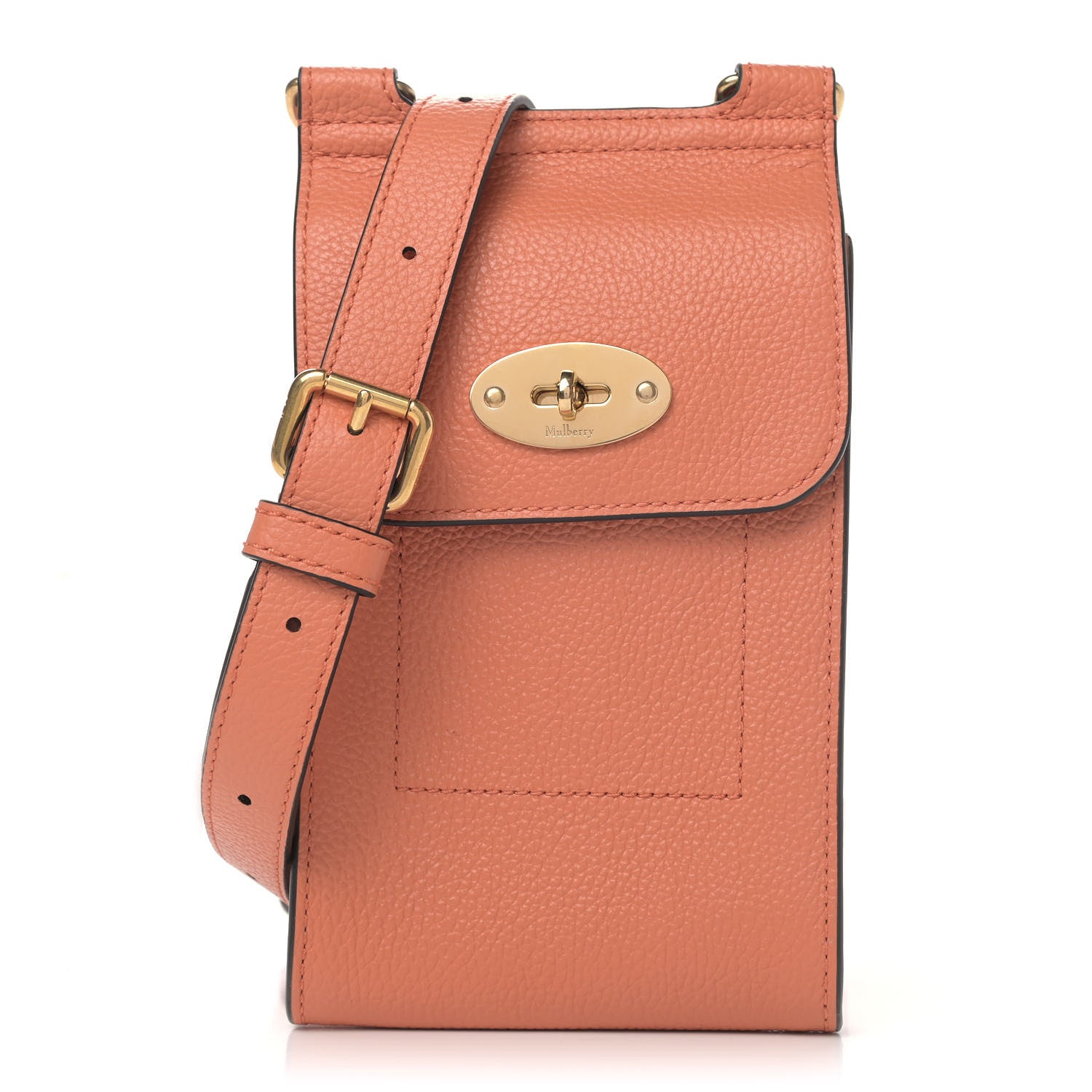 Mulberry Small Classic Grain Calfskin Mini Antony Apricot 1 of 4