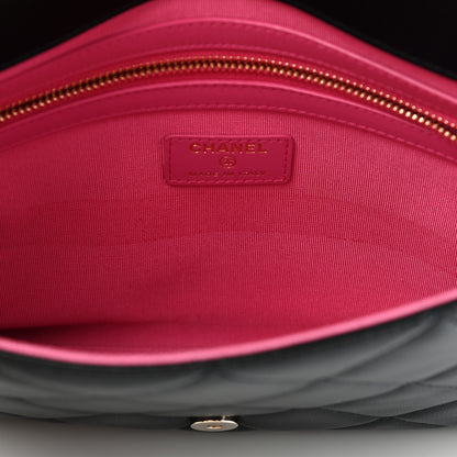 Chanel Goatskin Quilted Timeless CC Clutch Black 8 of 11