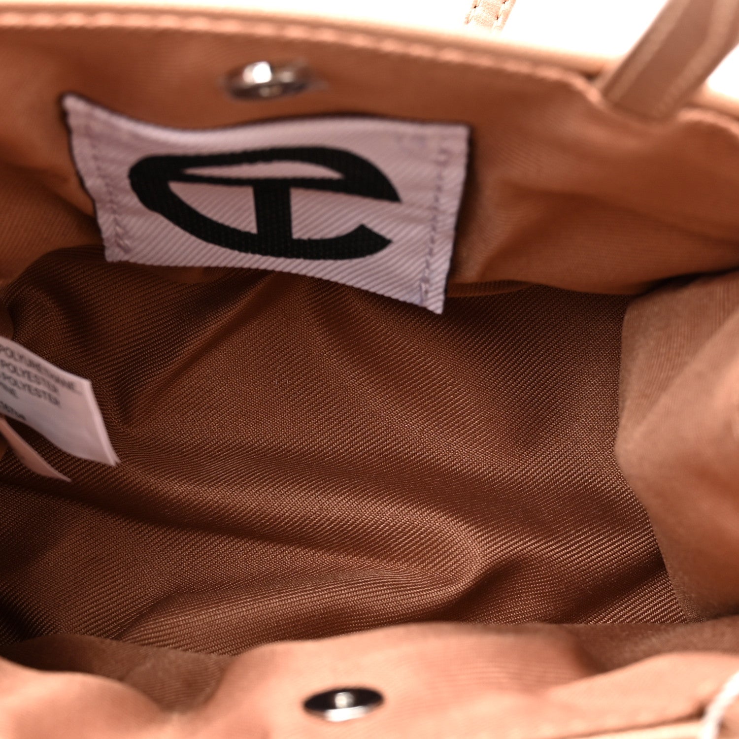 Telfar Metallic Vegan Leather Small Shopping Bag Copper 5 of 9