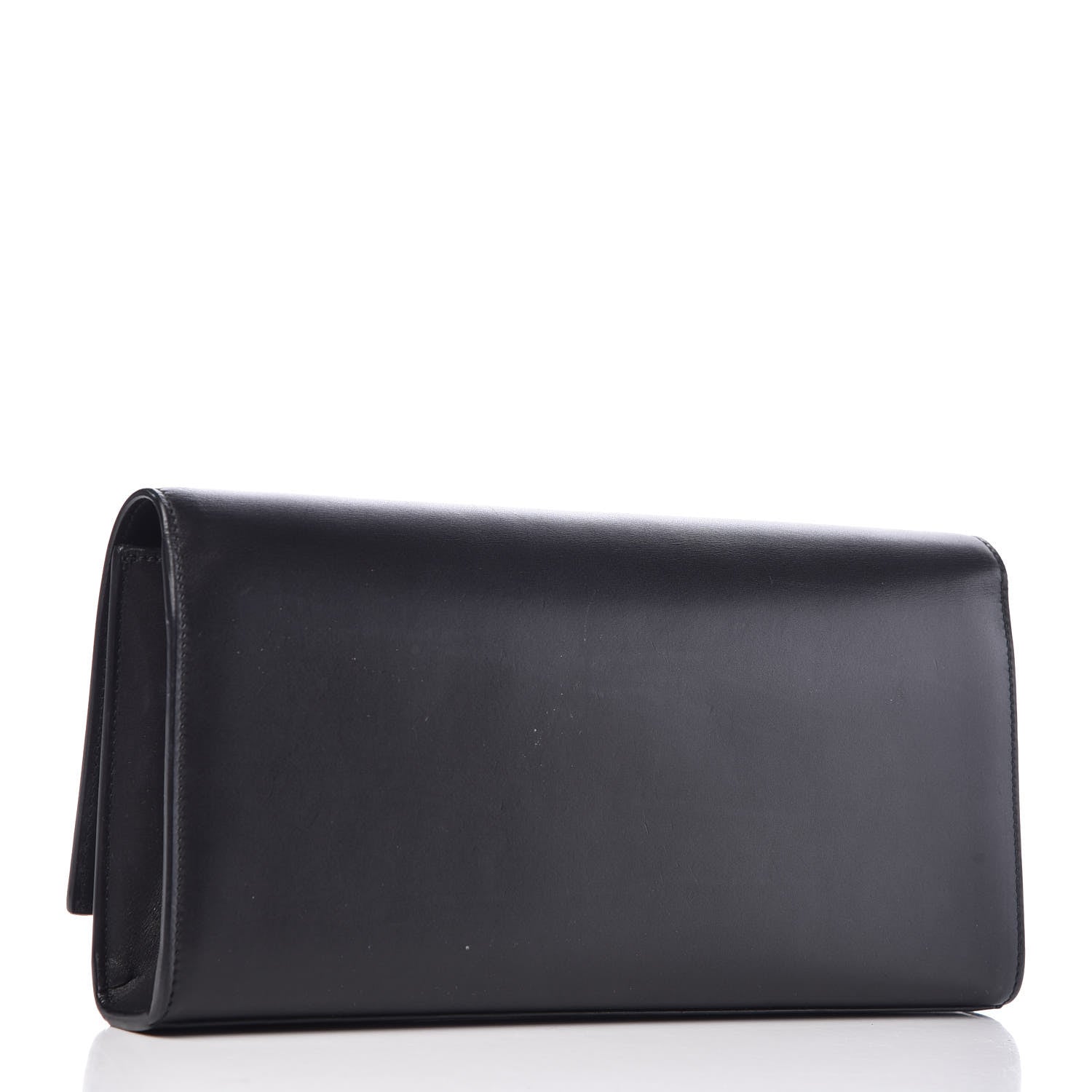 Saint Laurent Calfskin Classic Monogram Cassandre Clutch Black 3 of 9