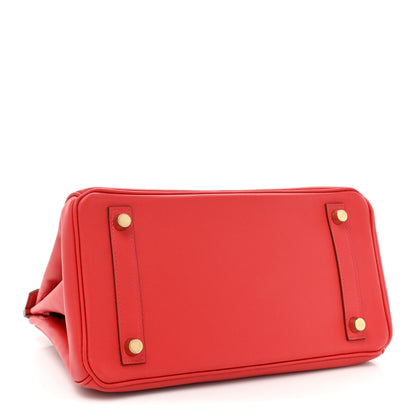 Hermes Swift Birkin 25 Vermillion 4 of 15