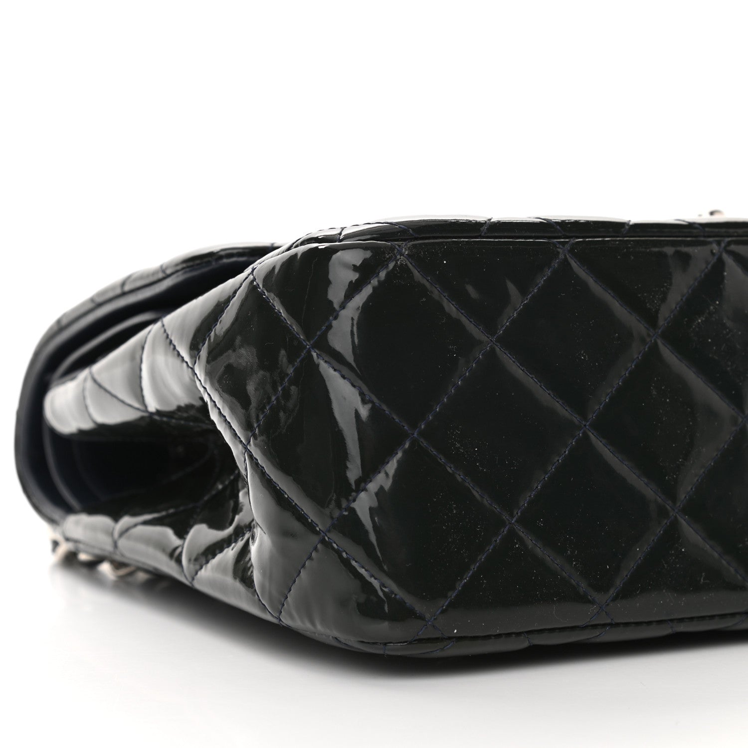 Chanel Patent Quilted Jumbo Double Flap Black 5 of 11