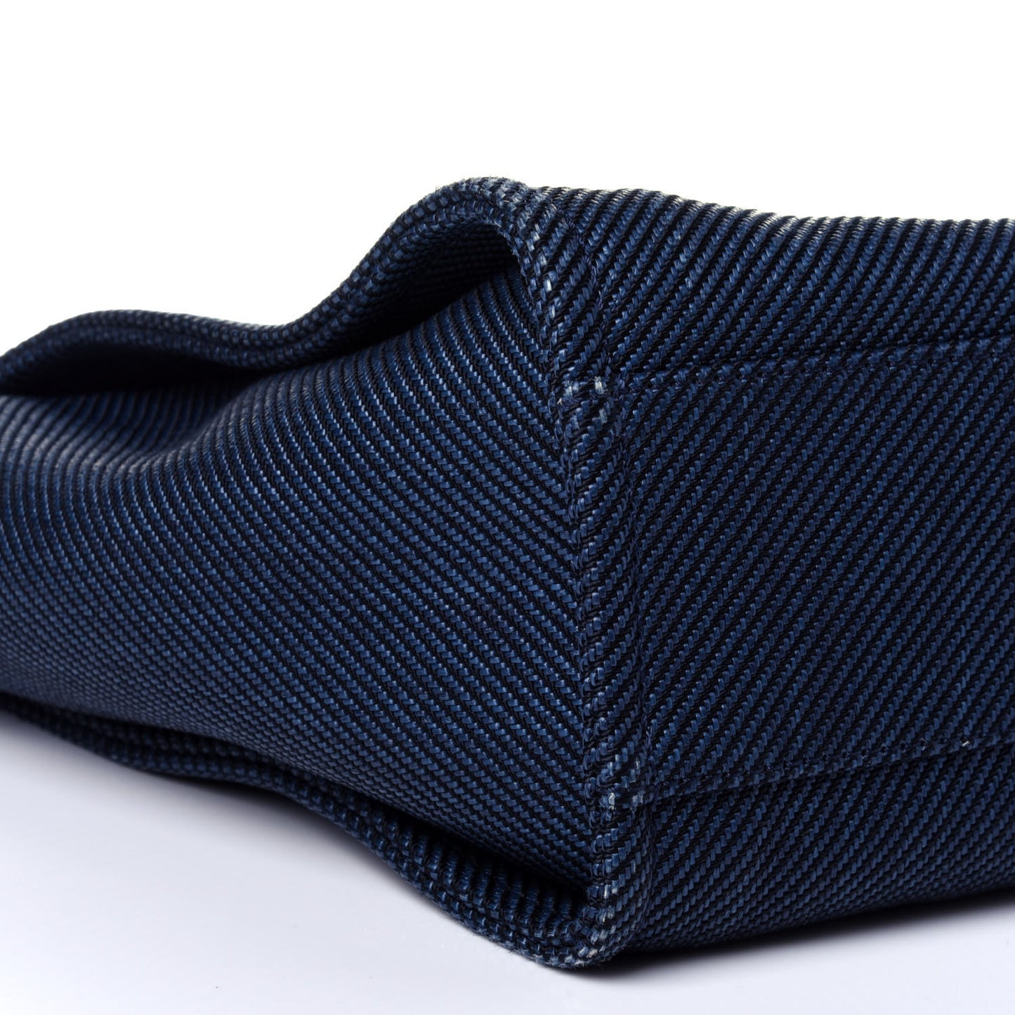 Mixed Fibers Small Deauville Tote Navy Blue