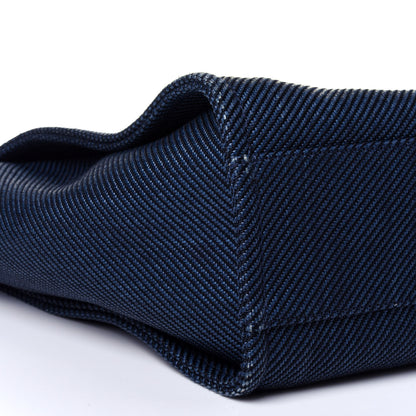 Chanel Mixed Fibers Small Deauville Tote Navy Blue 7 of 10
