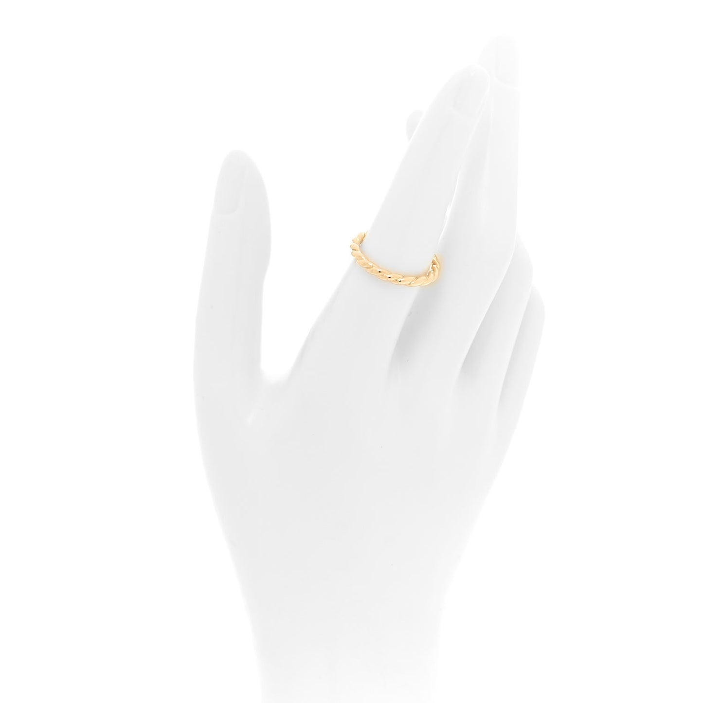 18K Yellow Gold 2.7mm Petite Paveflex Ring 54 7