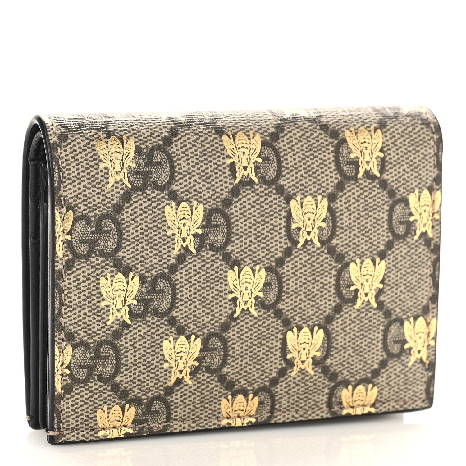 Gucci GG Supreme Monogram Bee Print Card Case 3 of 8