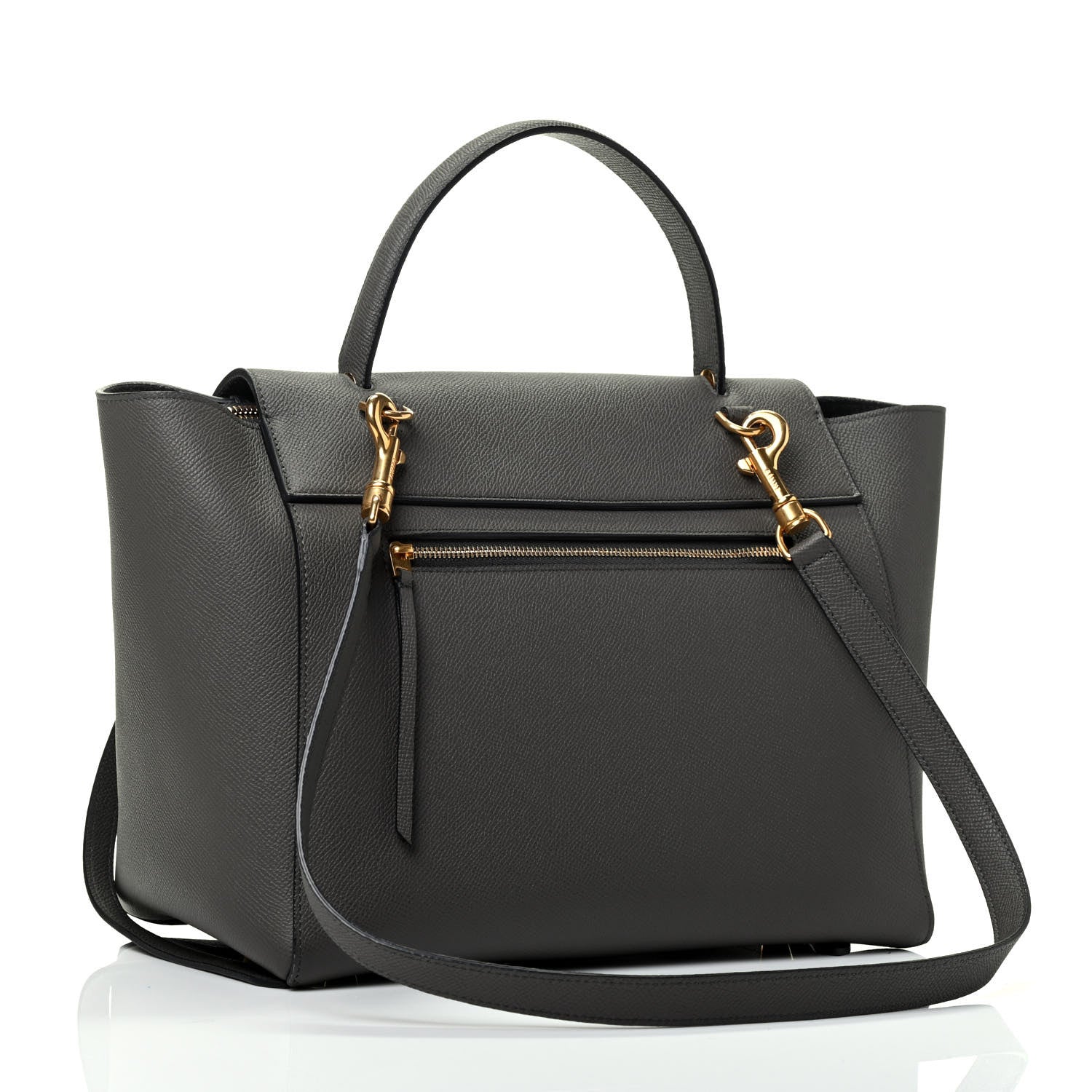 Celine Grained Calfskin Mini Belt Bag Grey 2 of 4