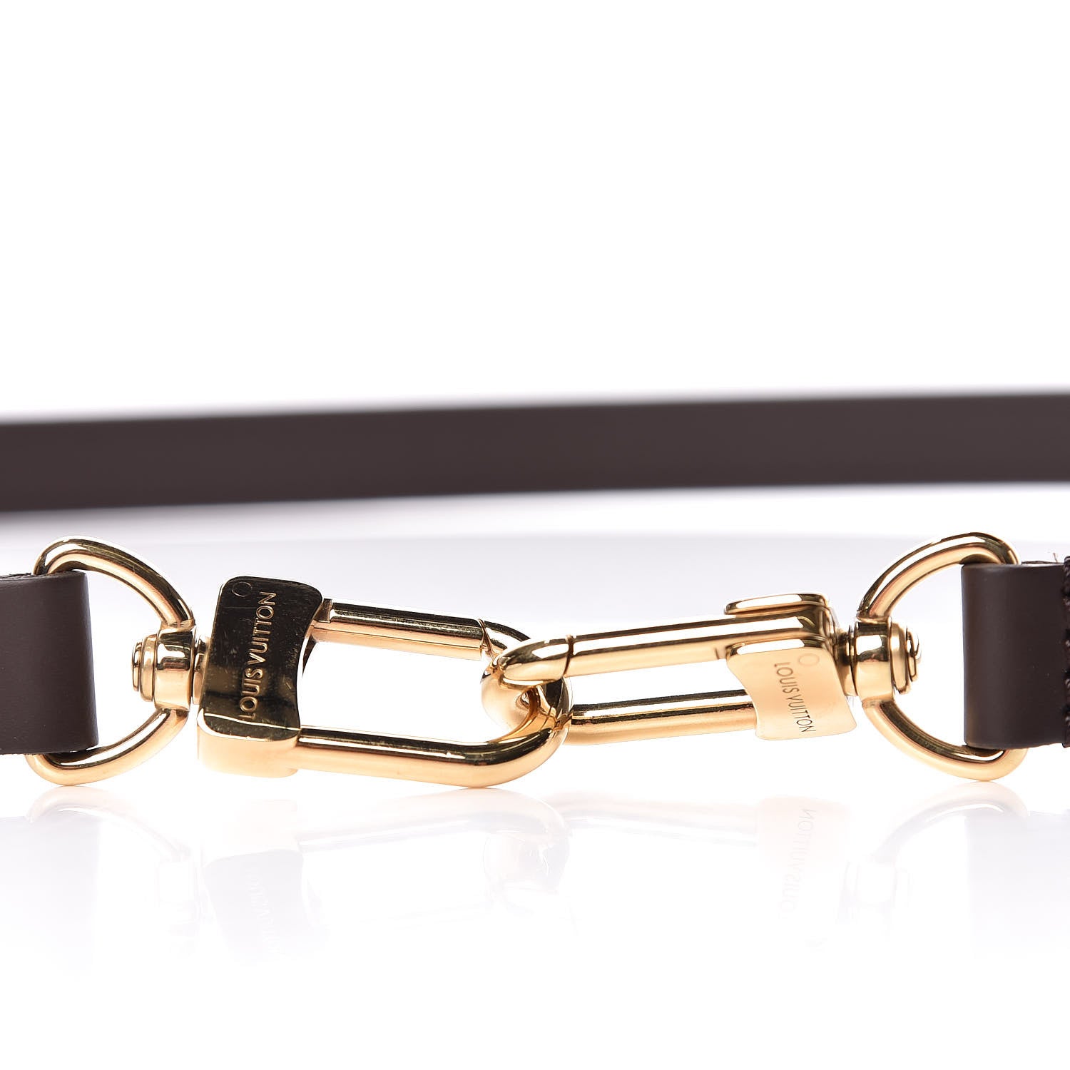 Louis Vuitton Calfskin 16mm Adjustable Shoulder Strap Brown 3 of 3