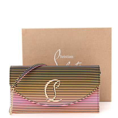 Christian Louboutin Metallic Nappa Laminated Loubi54 Crossbody Clutch Multicolor Gold 10 of 10