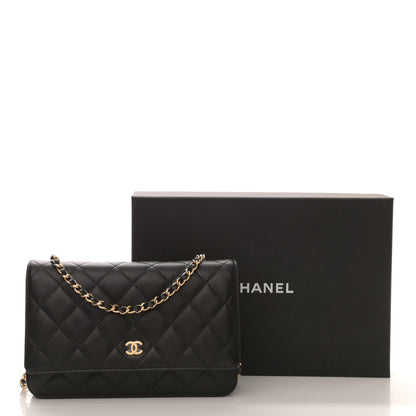 Chanel Caviar Quilted Wallet On Chain WOC Black 10 of 10