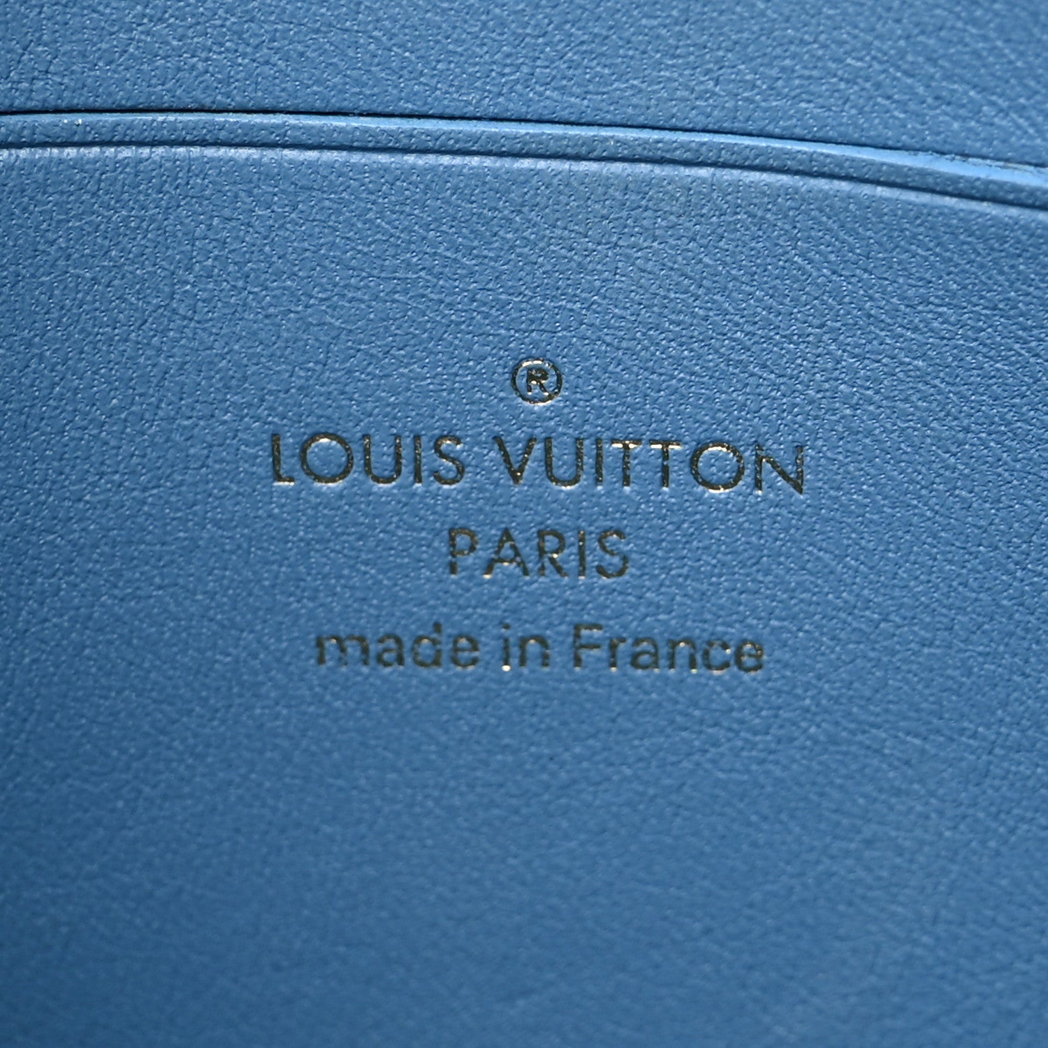 Louis Vuitton Embroidered Monogram Denim New Wave Zipped Pochette Blue 6 of 8