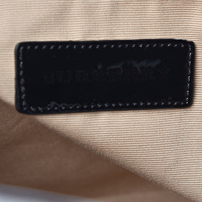 Burberry Patent Nova Check Small Bilmore Tote Black 6 of 13